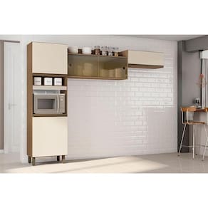 Cozinha 3 Peças Ambiente Porto Carvalho Off White – Poliman
