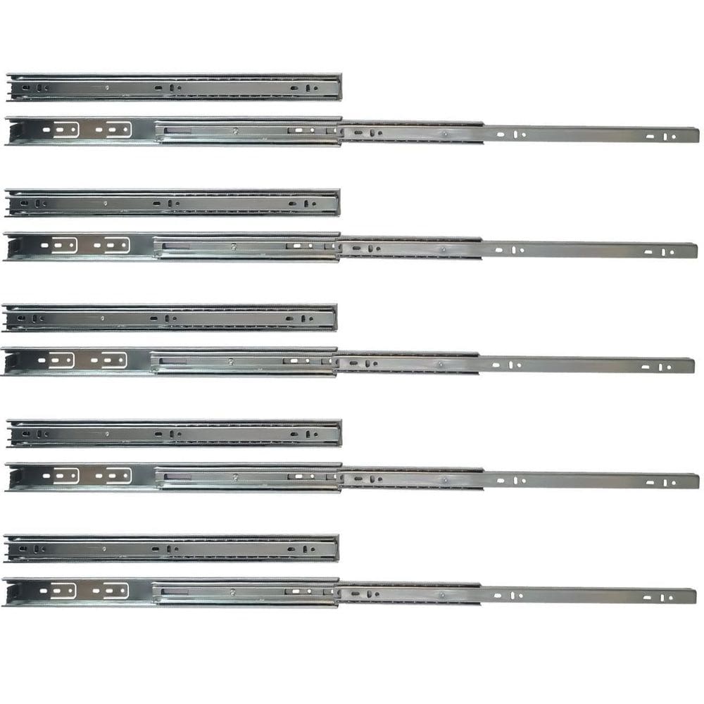 Kit 10 corrediças telescópicas 40cm 25kg para gaveta 5 pares