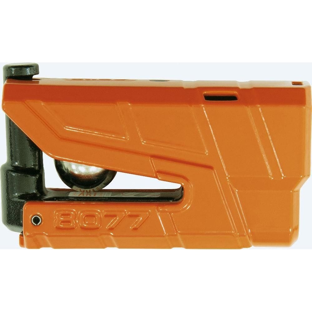Trava de disco com alarme abus 8077 laranja