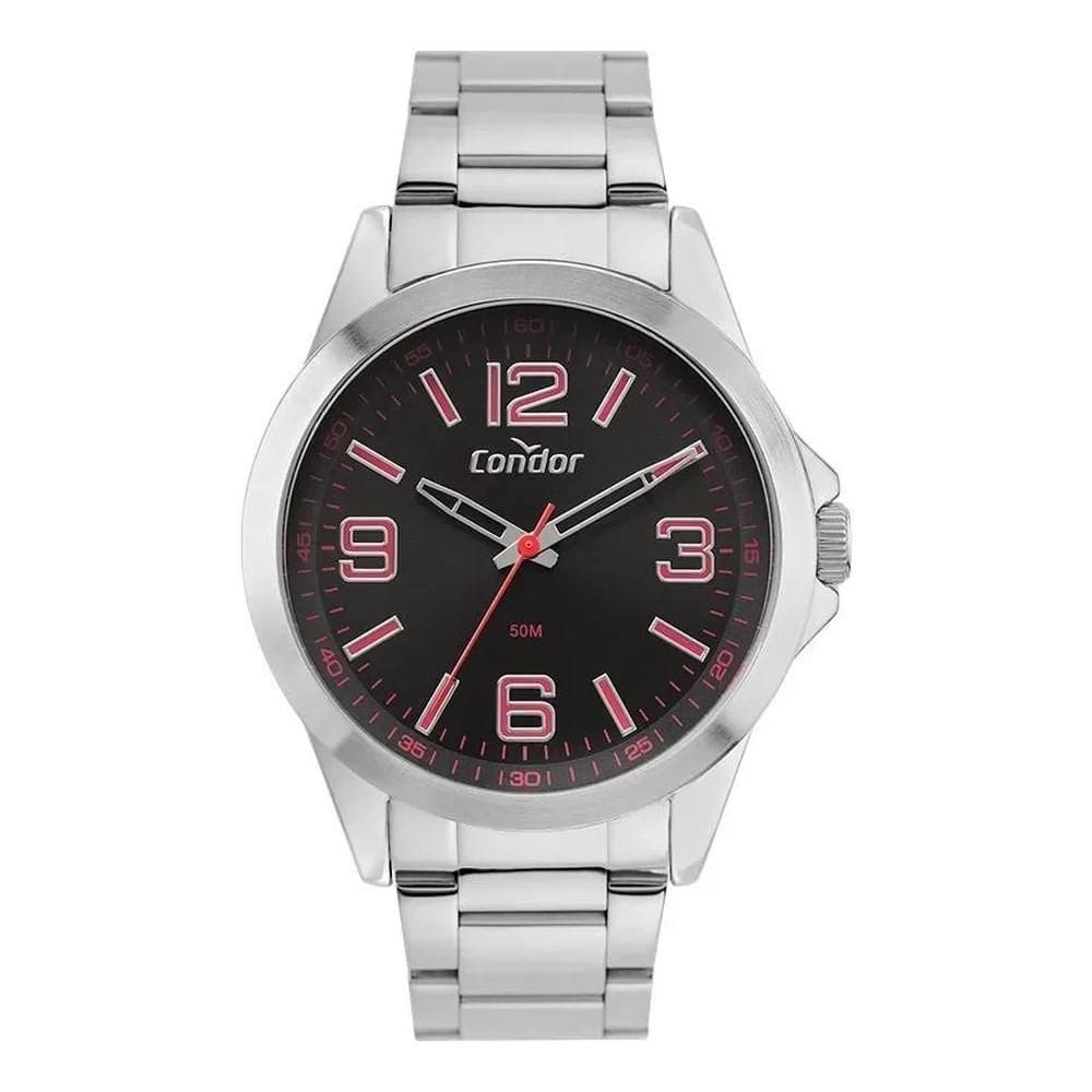 Relógio masculino condor analógico prata copc21aeel/4r