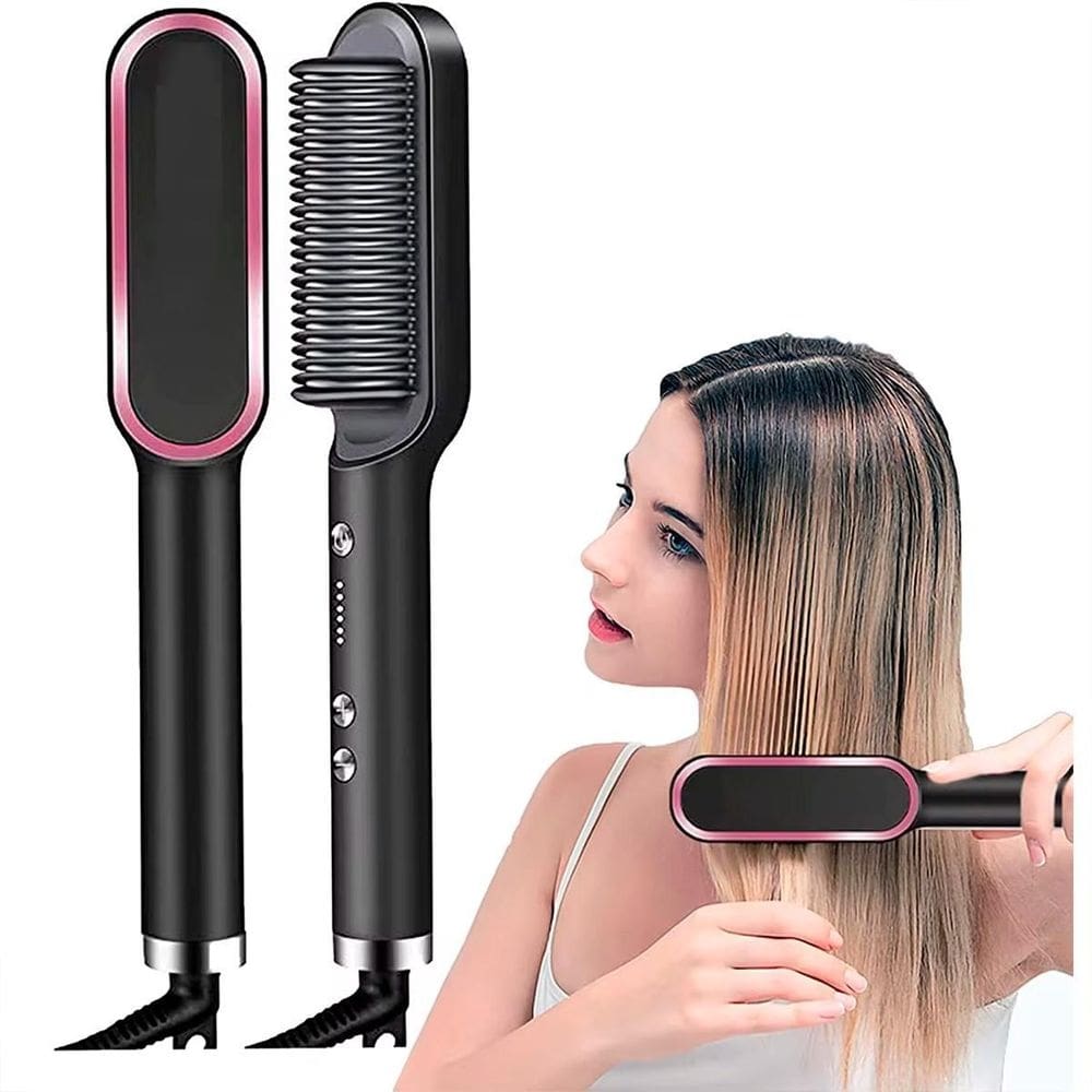 Escova 3 Em 1 Secadora Modeladora Portátil 110/220V Bivolt