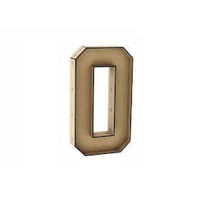 Número 0 letra caixa grande mdf 30cm de altura decoração