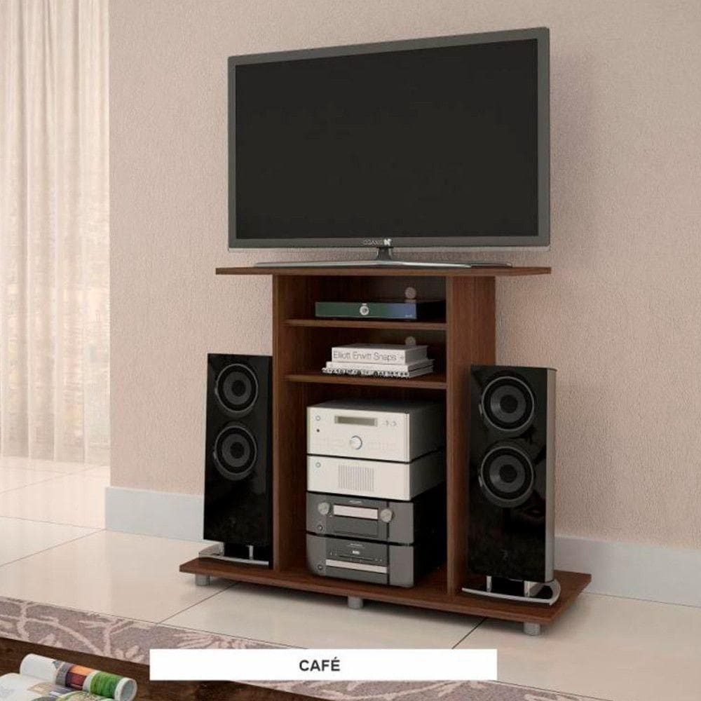 Rack Cipó Para Tvs Até 32 Polegadas Candian Jcm Movelaria Café