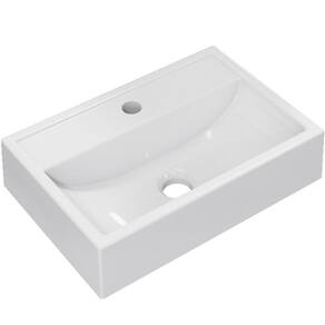 Cuba De Apoio Retangular Banheiro Lavabo C01 Q450 Branco
