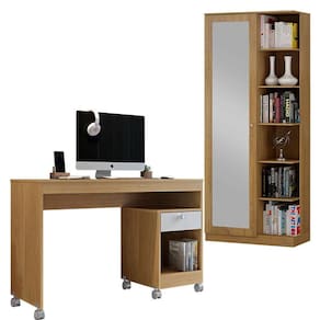 Mesa para Computador Giga e Multiuso João Pessoa Cinamomo Off White - Valdemóveis
