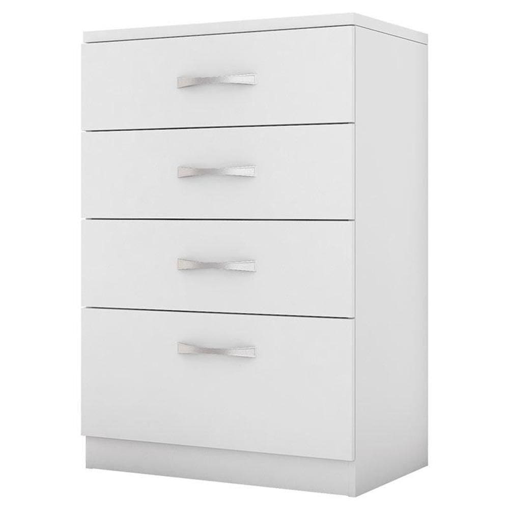 Cômoda Astral 4 Gavetas Branco Brilho - Demóbile