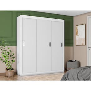 Guarda Roupa Casal Ambiente COR2303044 Branco - Araplac