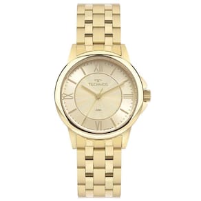 Relogio technos feminino dourado pequeno romano 2035mvy/1x