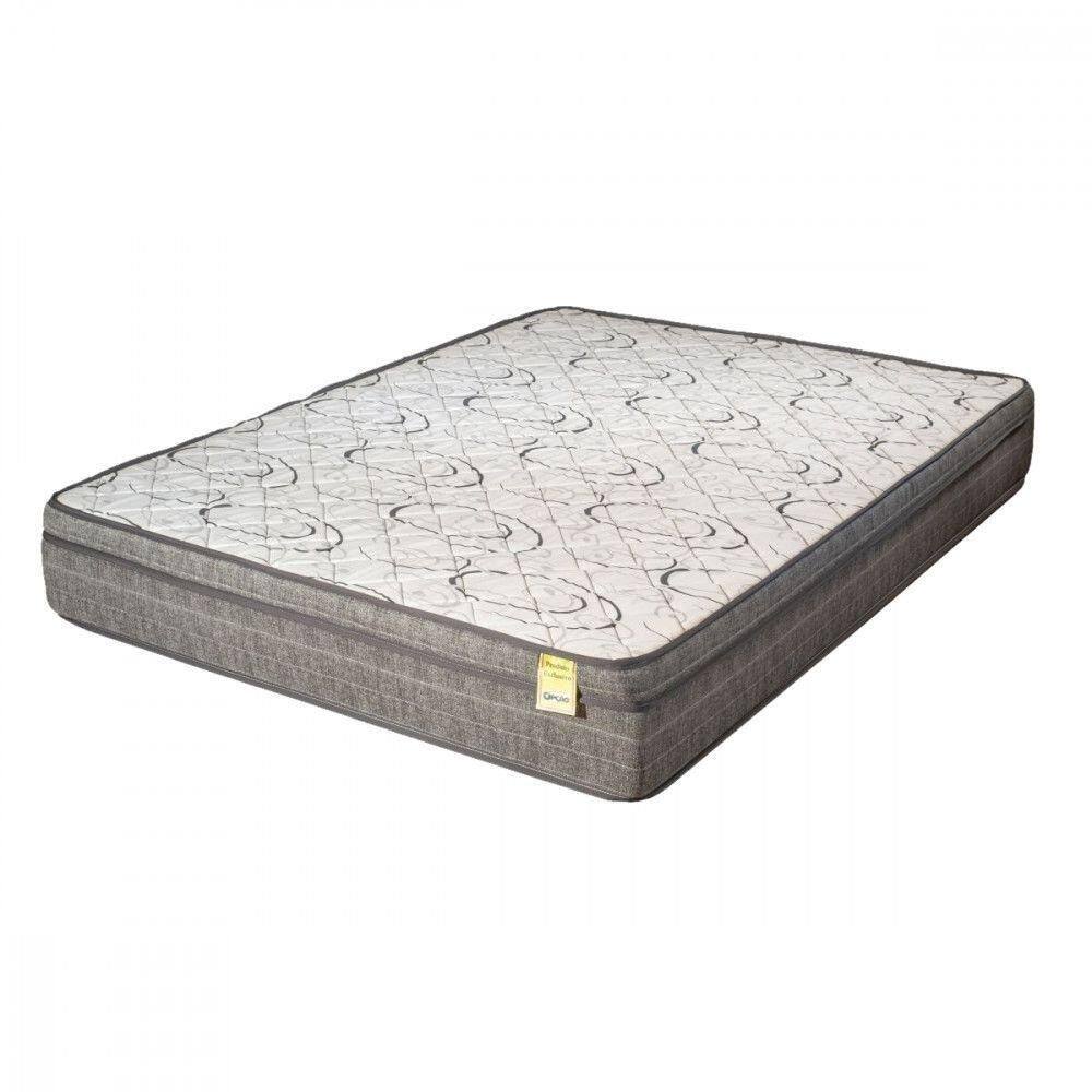 Colchão Casal De Espuma D-45 Dreemy Mega 138x188x25cm Cinza Com Branco Apolospuma Cinza Com Branco