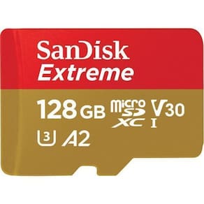 Cartão memória extreme micro sd xc 128gb 190mb/s