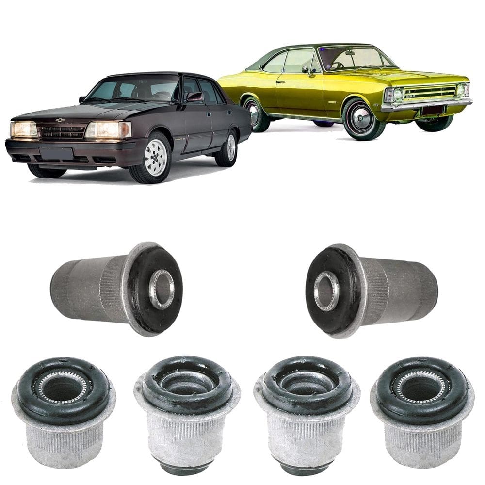 Jogo 6 bucha leque dianteiro chevrolet opala 1987-89