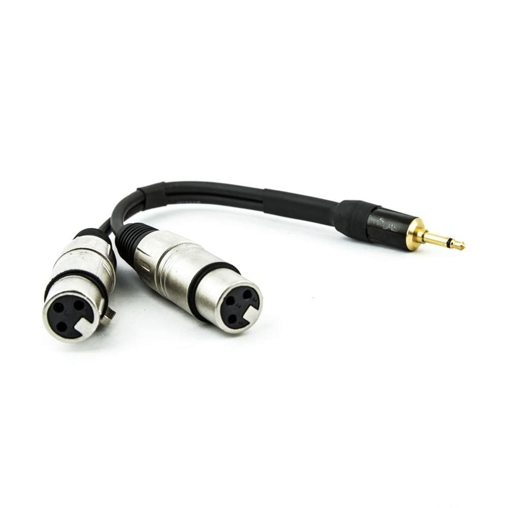 Cabo p2 mono para 2 xlr femea 30 cm