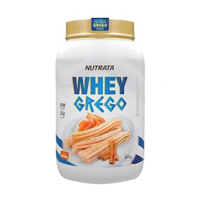 Whey grego 900g concentrado hidrolisado churros  nutrata