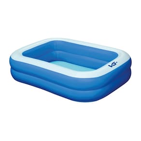 Piscina Inflável Retangular Azul 302 Litros Pvc Vg+