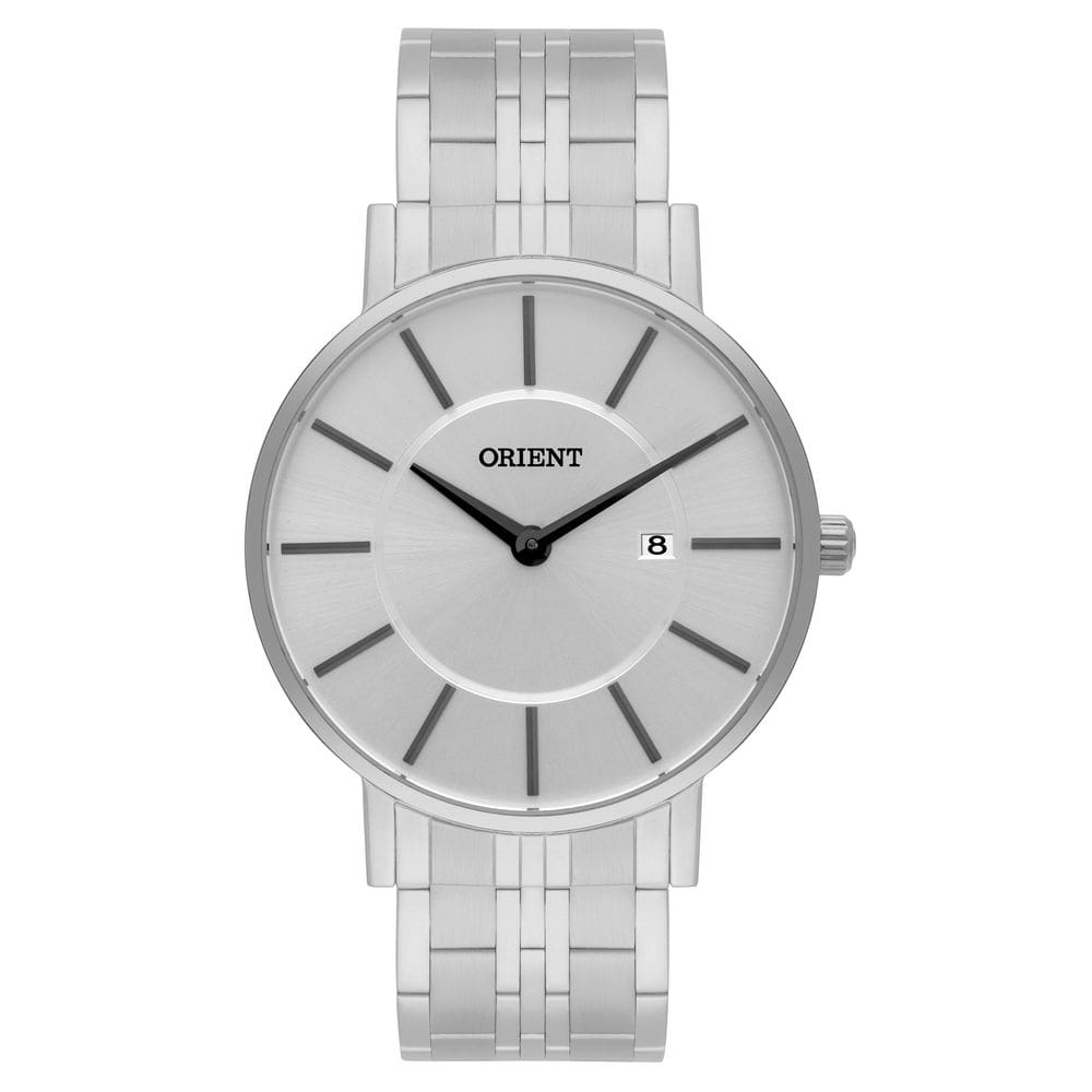 Relógio orient masculino eternal slim mbss1261 s1sx prata