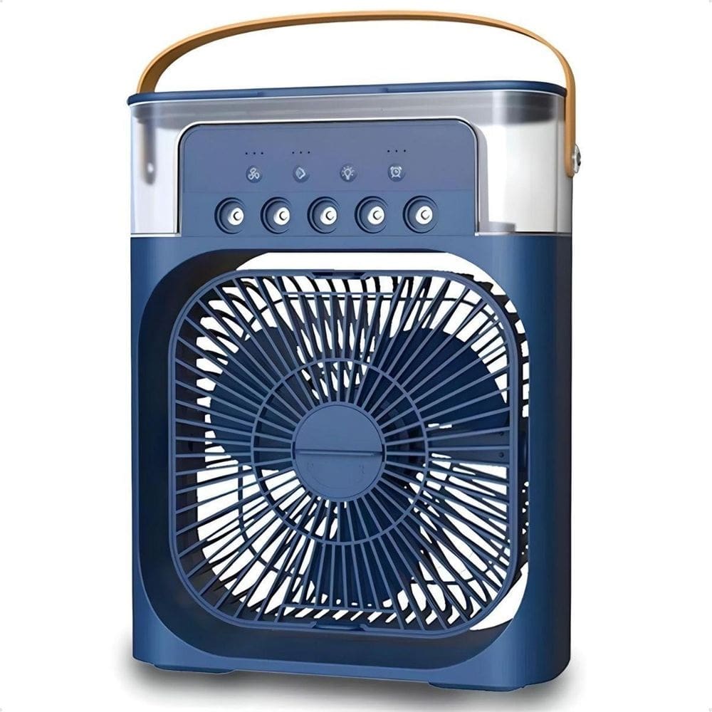 Mini ventilador portátil climatizador umidificador de ar