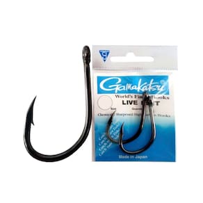 Anzol Gamakatsu Live Bait Black Super Resistente Cartela - Escolha o Tamanho
