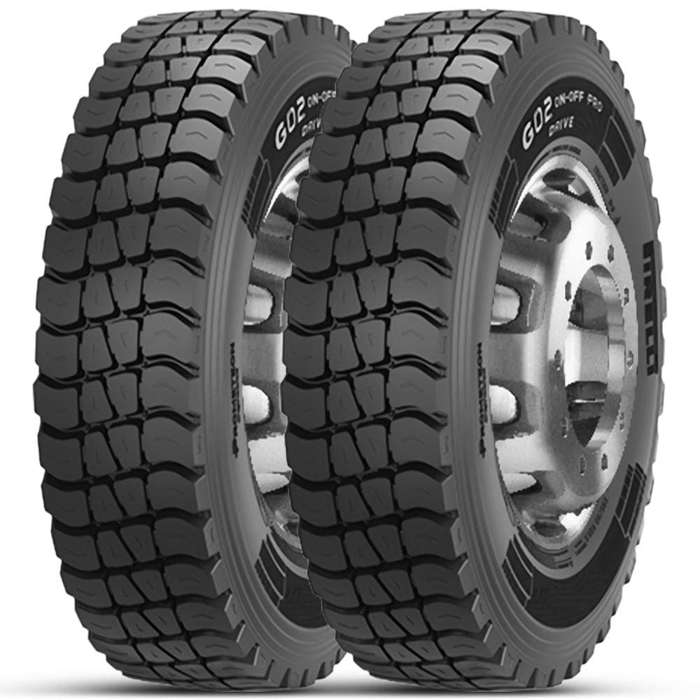 Kit 2 Pneu 295/80R22.5 Pirelli G02 On-Off Pro Drive 152/148L