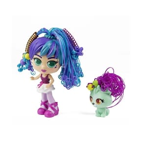 Brinquedo boneca curli girls com mascote rosita 1068
