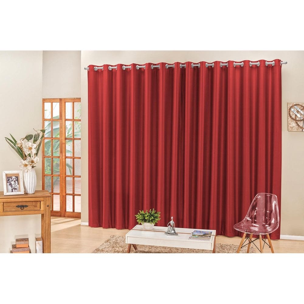 Cortina Madrid 2,00 X 1,70 Vermelho