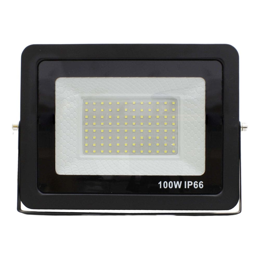 Refletor LED Branco Holofote Bivolt 100W 6500K Alta Luminosidade 96 Leds