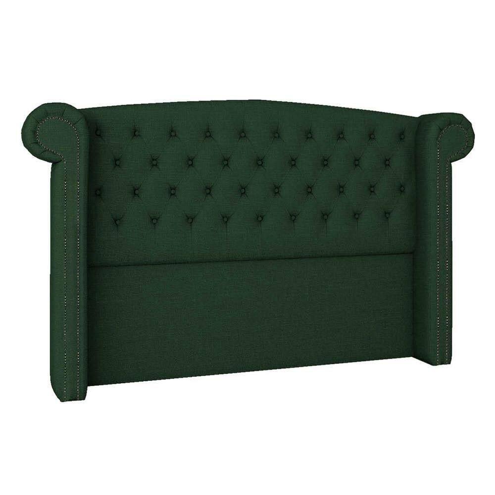 Cabeceira Solteiro Lyon P04 100 Cm Suede Verde