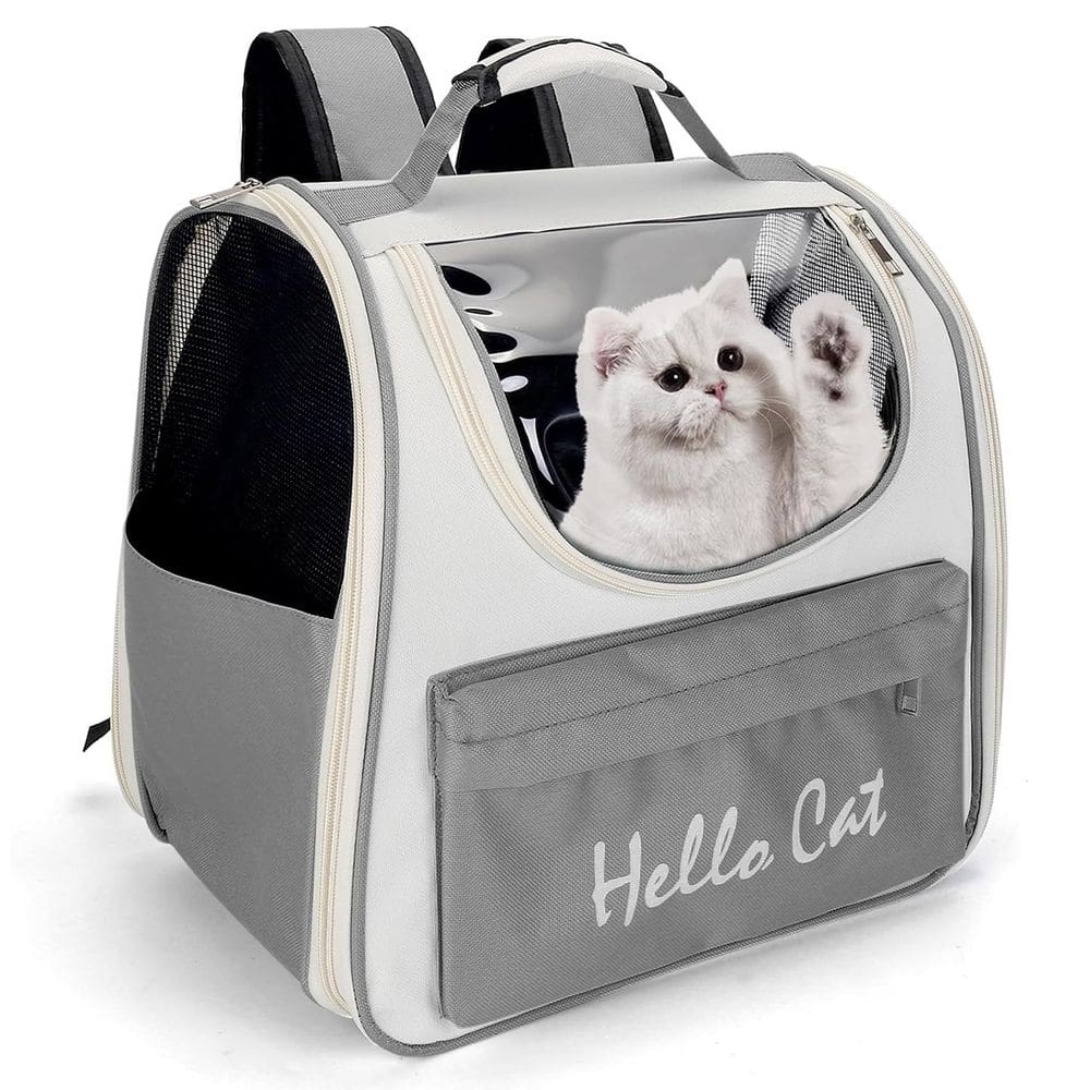 Mochila Transporte Pet Gato Cachorro Animais Pequeno Medio Porte Bolso Ar Ventilado Bolsa Vista Panoramica