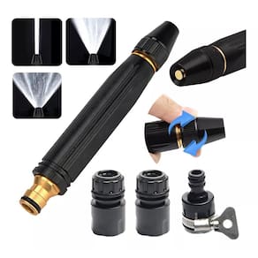 Kit completo: bico alta pressão esguicho jato mangueira 3 em