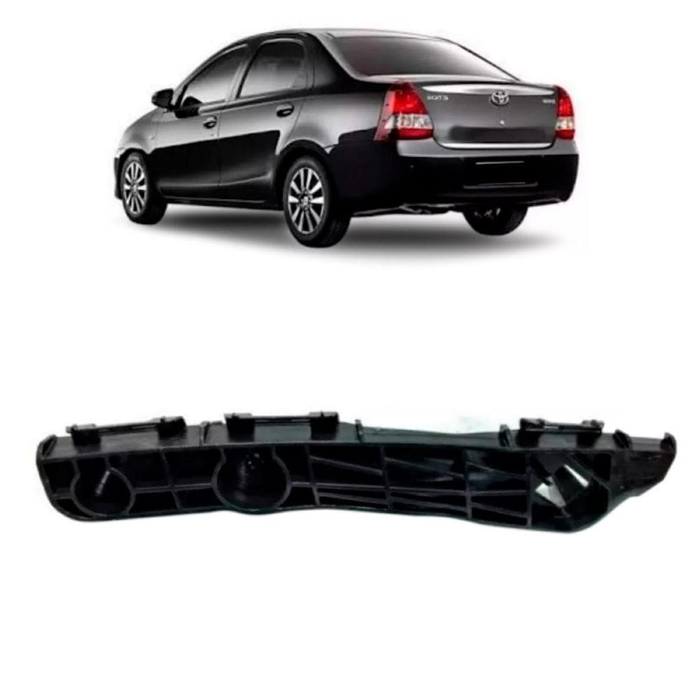 Suporte guia parachoque traseiro etios sedan 2013 a 2018