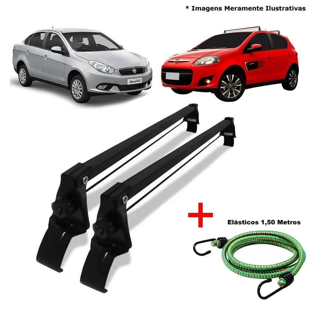 Rack de teto fiat grand siena 2013 a 2019 e 1 elastico corda