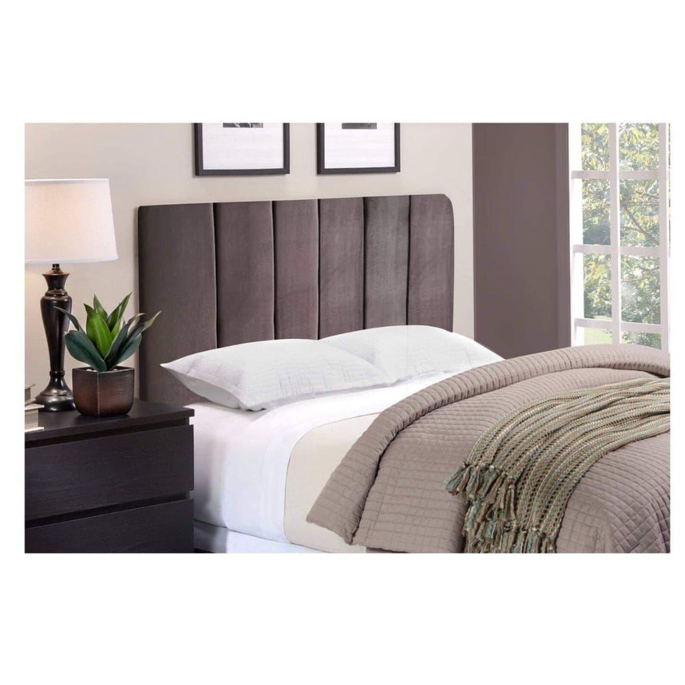 Cabeceira de cama box milão casal 1,60 suede marrom