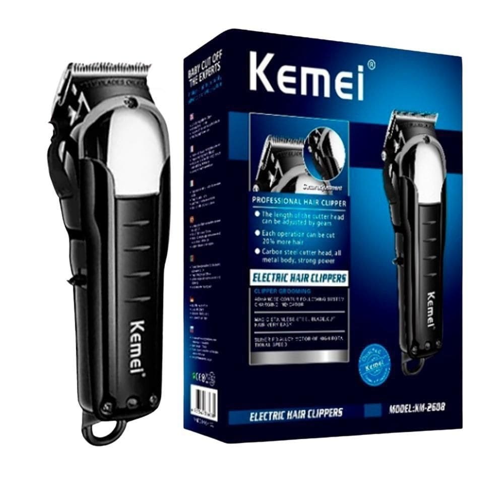 Maquina de cabelo corte kemei 2608 professional hair preto