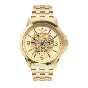 Relógio Masculino Technos Automático Dourado 8N24Ak/1D