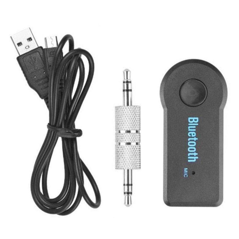 Adaptador bluetooth carro p2 auxiliar bt-receiver com mic