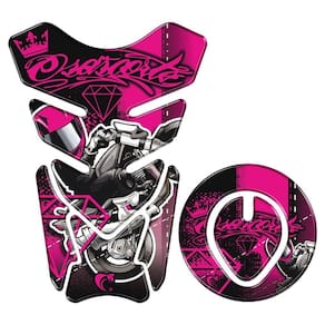 Protetor Tanque E Bocal Adesivo Moto Honda Até 2017 Rosa Cor Rosa