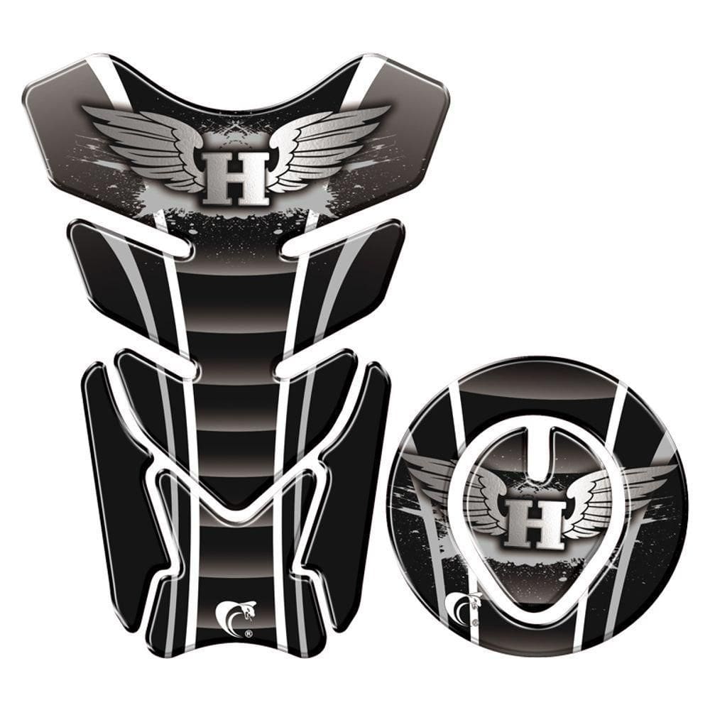 Protetor Tanque E Bocal Adesivo Moto Honda Até 2017 Preto Cor Preto
