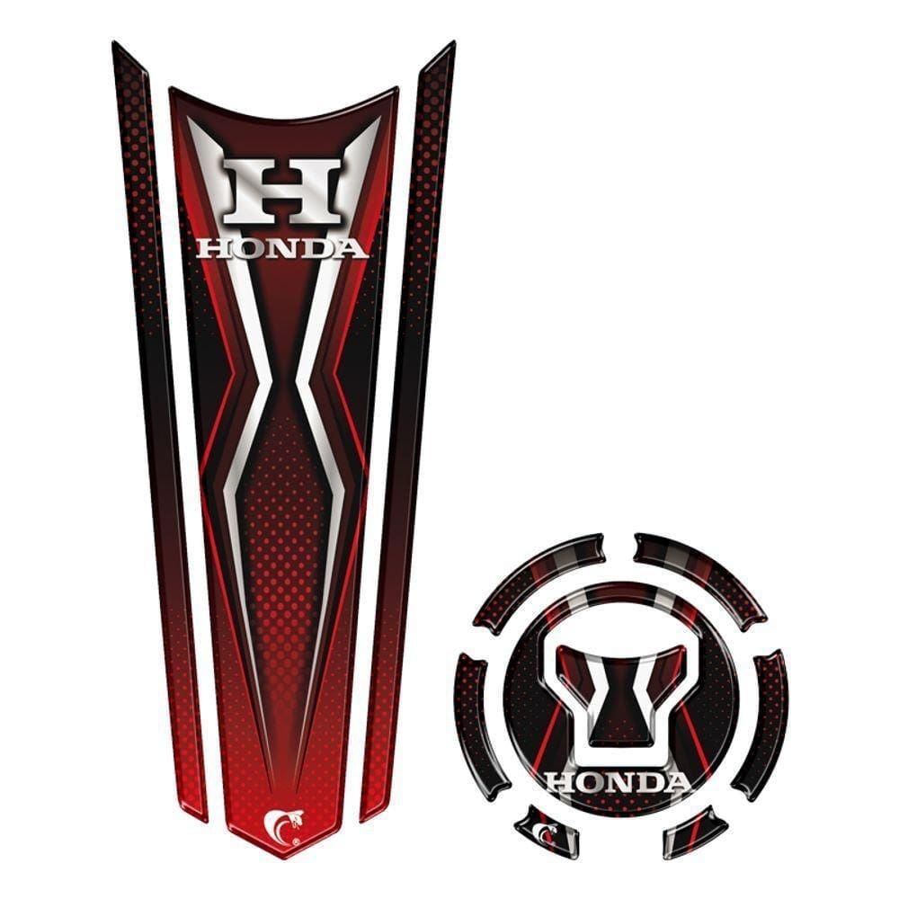 Adesivo Protetor Tanque E Bocal Gravata Honda Ano Acima 2018 Vermelho Cor Vermelho