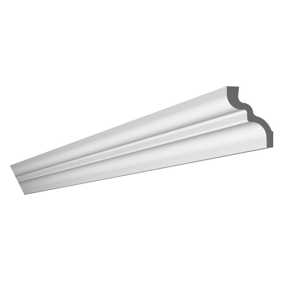 Moldura de Teto Rodateto de Poliestireno M7 Metro Linear - caixa com 2 m - Branco