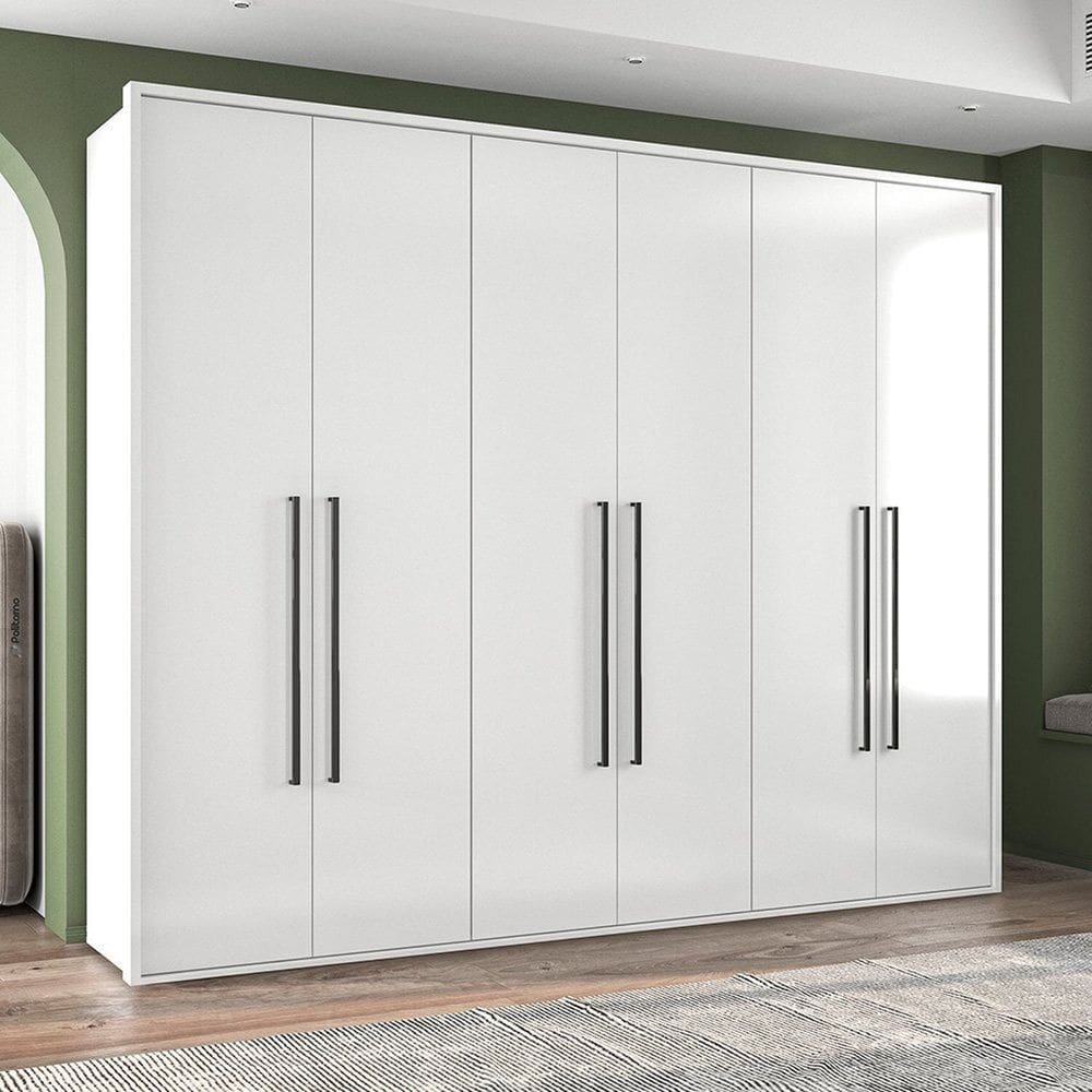 Guarda-roupa Sevilha 6 Portas Branco