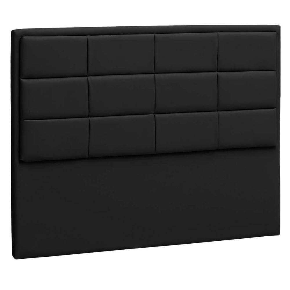Cabeceira Casal Tallin P04 140 Cm Suede Preto