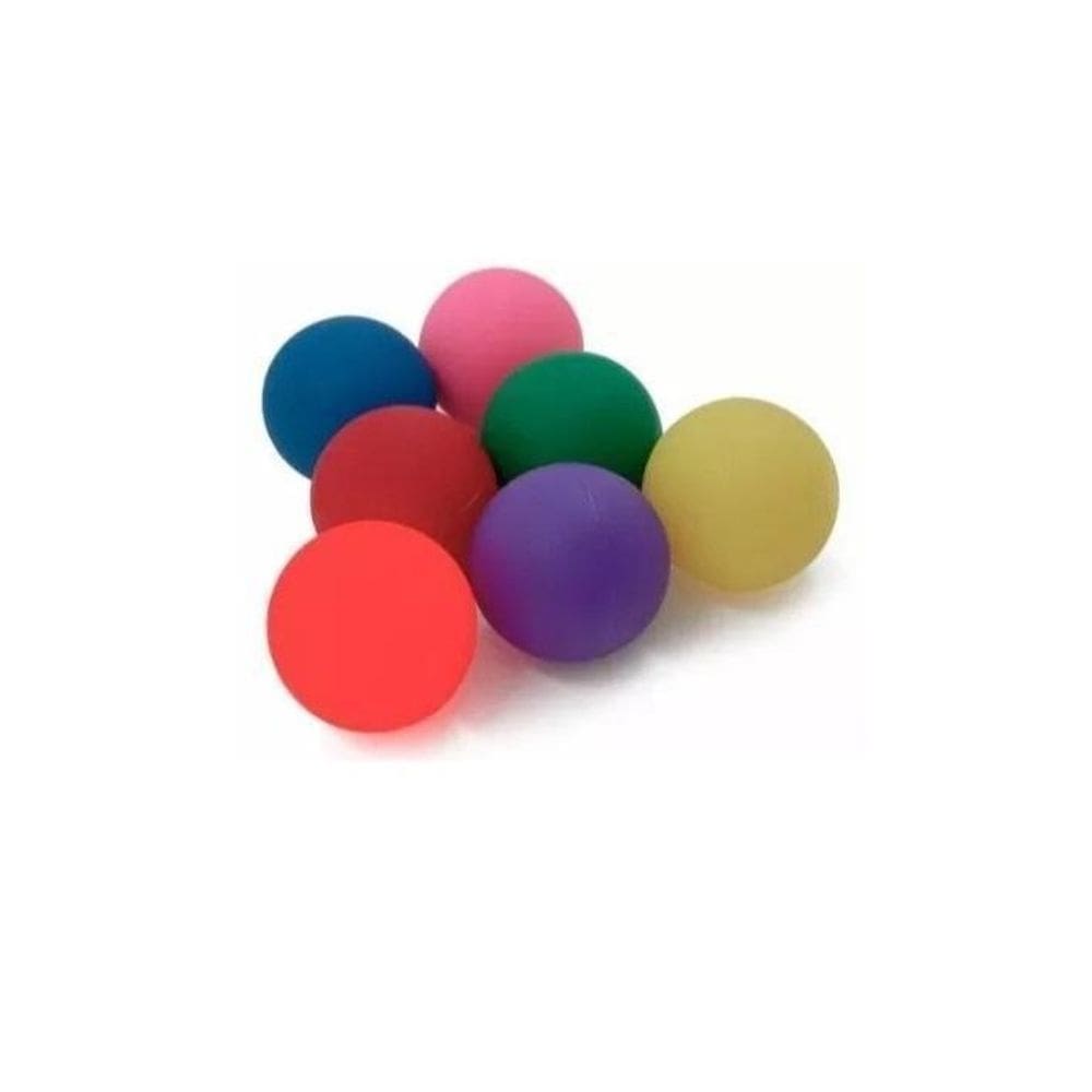 Kit 6 Bola Lisa Exercitadora Fisioterapia Bolinha Mão 6 Cm