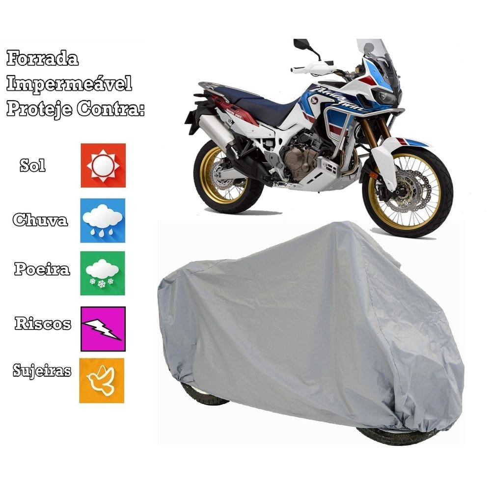 Capa cobrir moto honda african twin 100 % impermeável e 100%