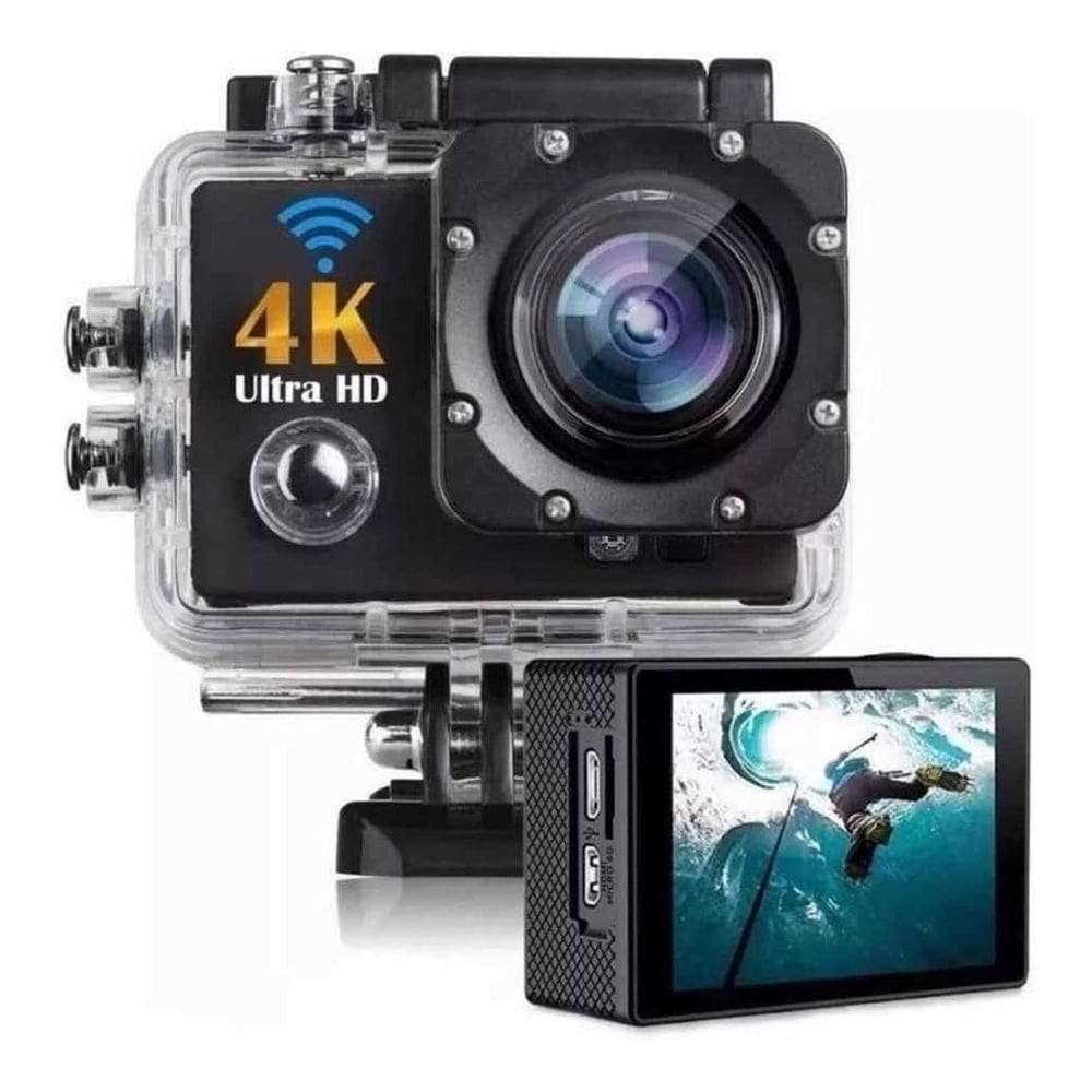 Esportiva Esporte Camera D`Água Gocam Ultra-Hd Moto Bastão