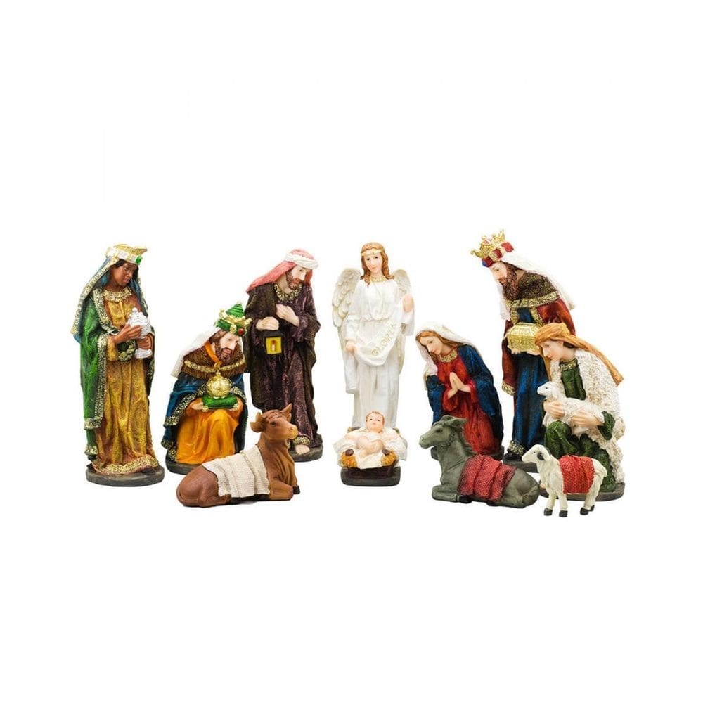 Presépio resina 11 peças 32.5cm | personagens religiosos