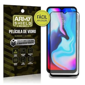 Película vidro 3d moto e7 plus fácil de aplicação-armyshield