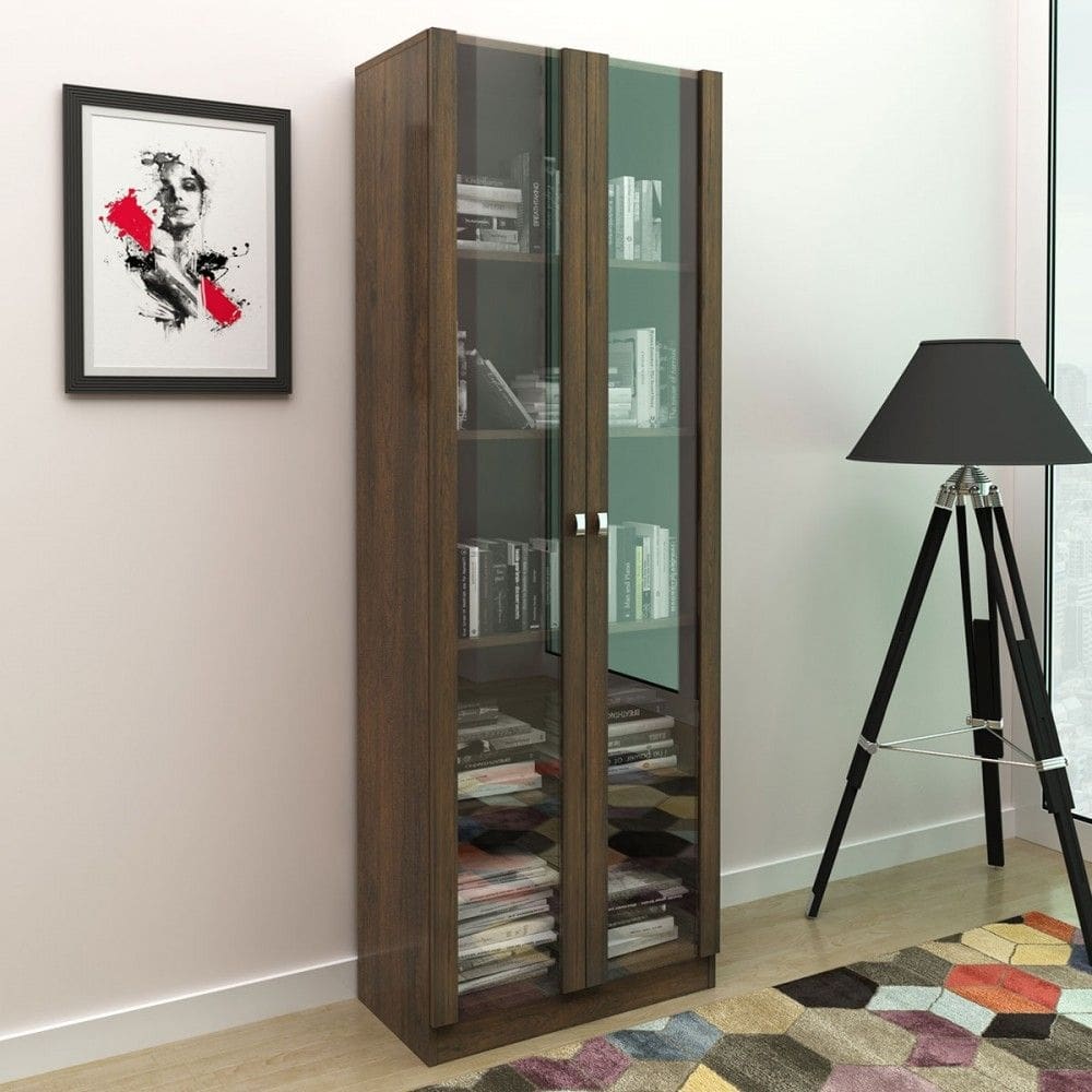 Armário para Escritório 2 Portas Rústico Me4115 - Tecno Mobili