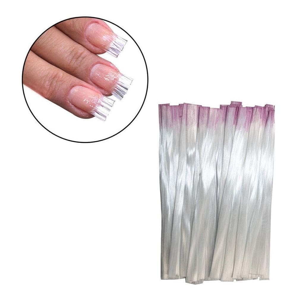 Fibra de vidro fio a fio alongamento de unhas, 50 unidades