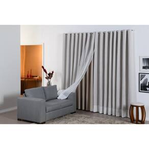 Cortina sala/quarto p/varão 5,00x 2,7 gaze de linho blackout