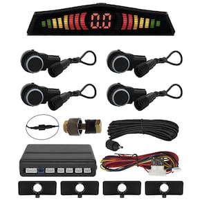 Kit sensor estacionamento frontal  orbe 4 pontos preto