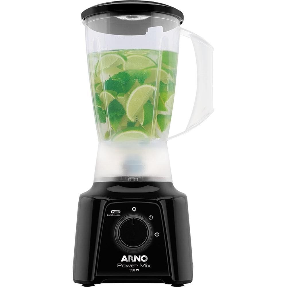 Liquidificador Arno Power Mix LQ10 550W 2L 2 Velocidades Preto 220V